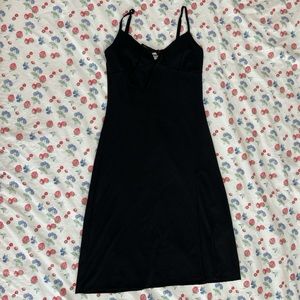 UO black midi dress